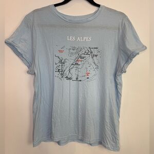 Simons Twik Light Blue Organic Cotton Tee size large